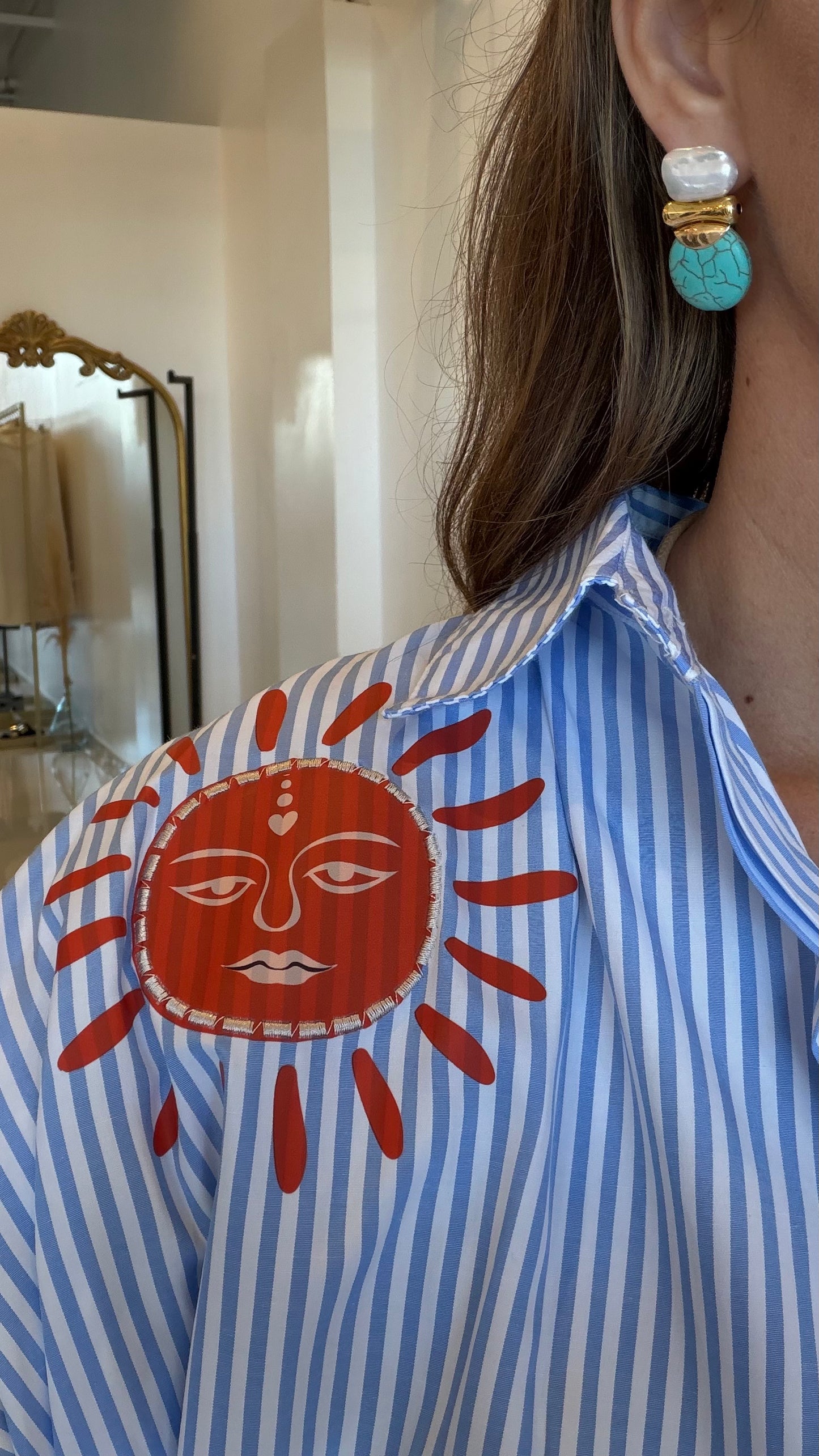 Spring Tropical Blouse and the BACK!!!