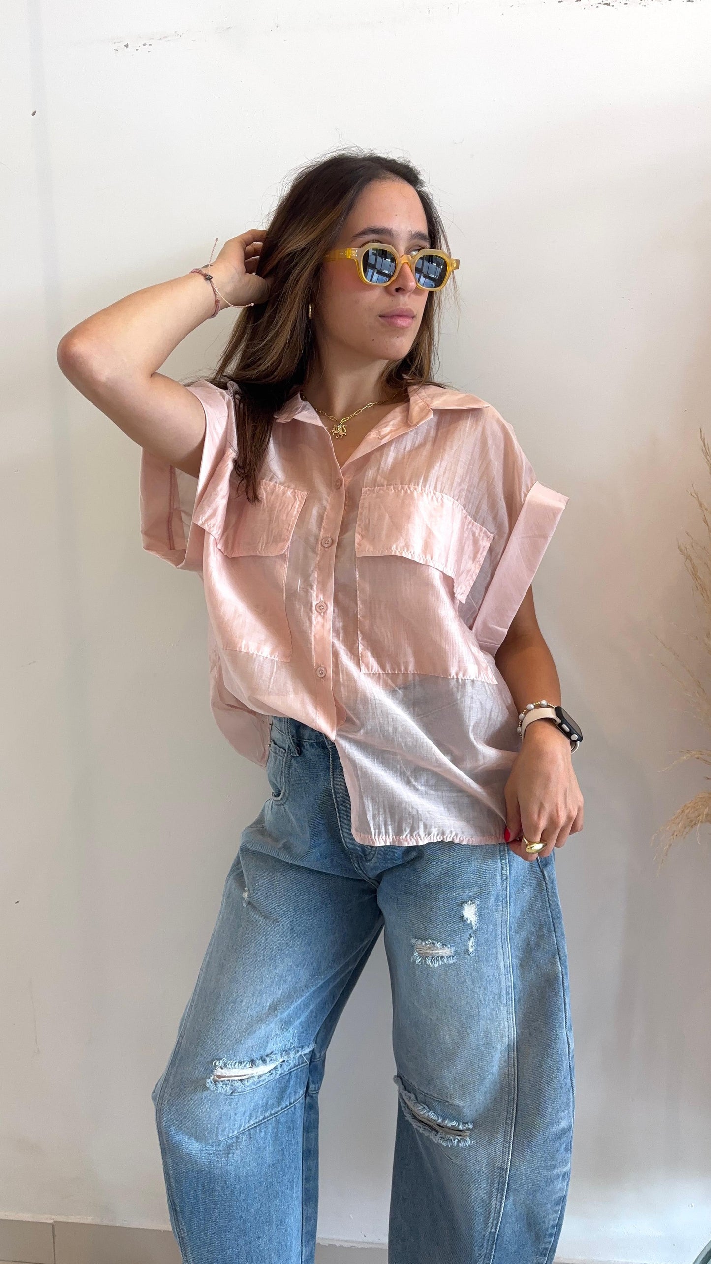 Pamela Pink Blouse