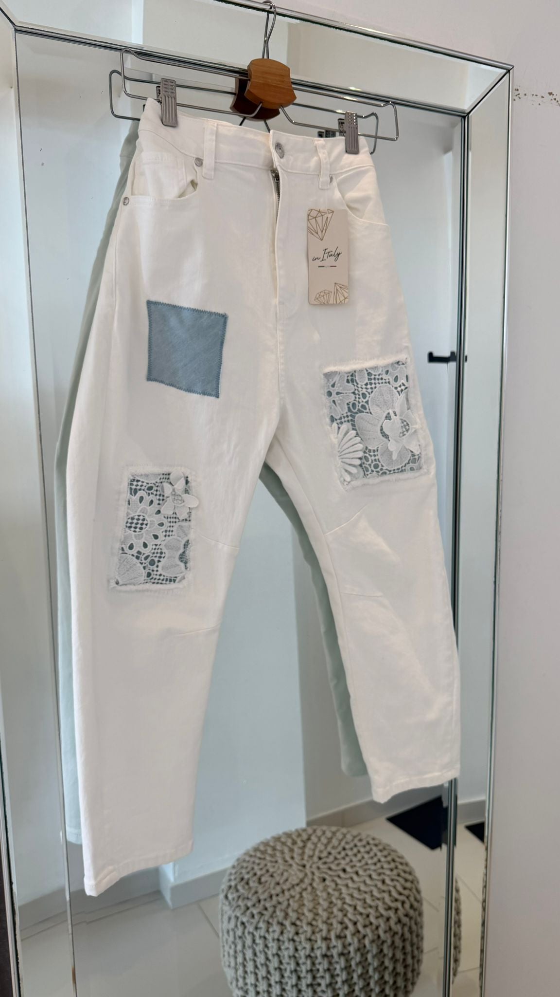 Soft Sky Lace Jeans