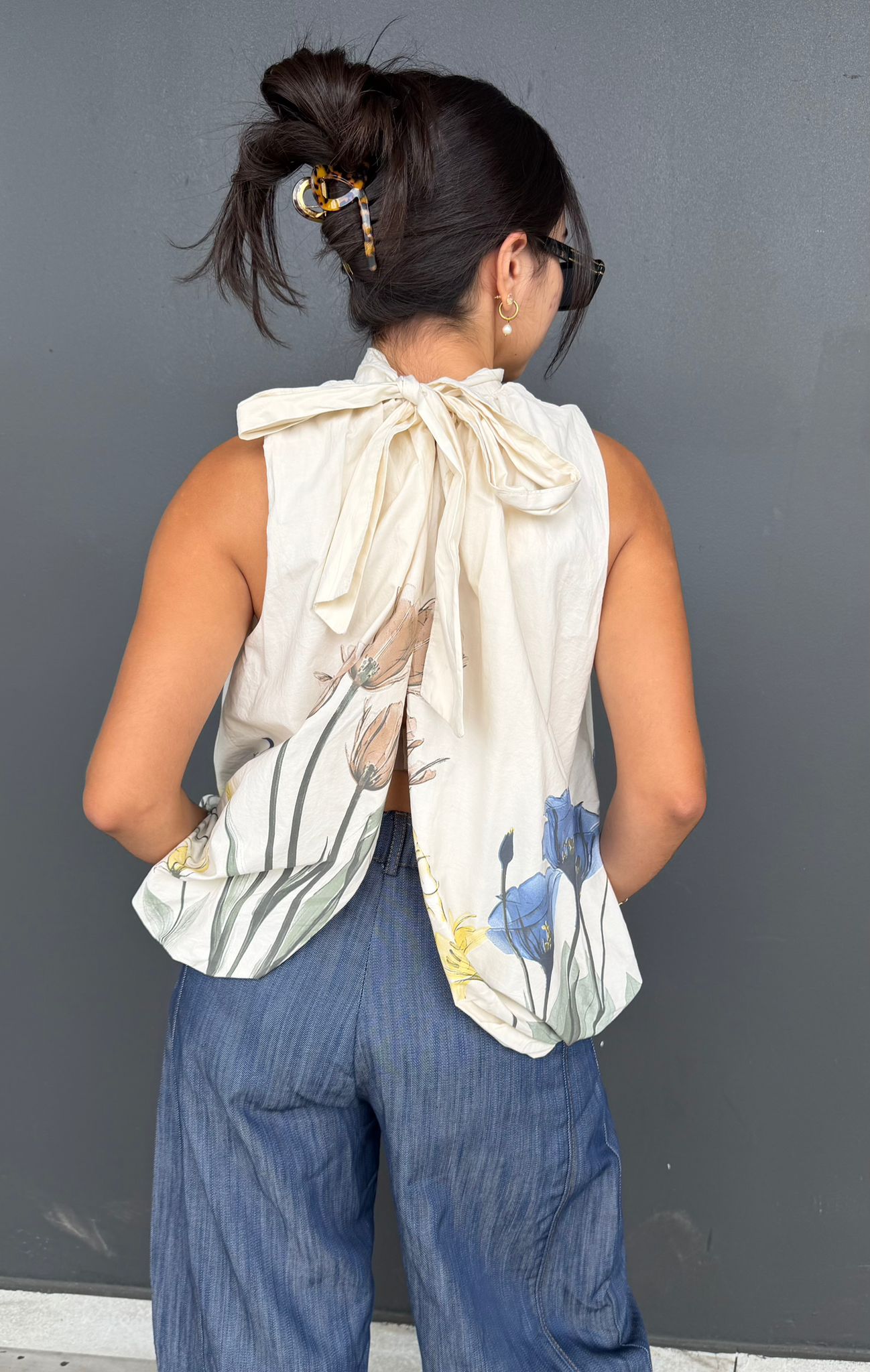 Halter Flower Blouse