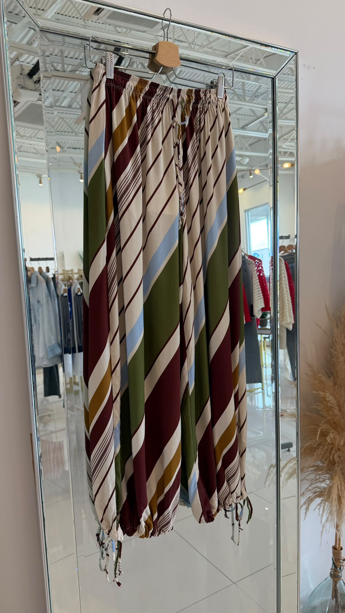 Stripe Balloon Pants