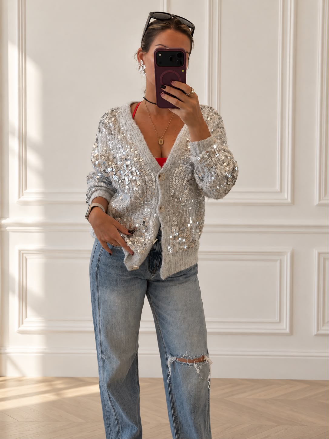 Sequin Sweater