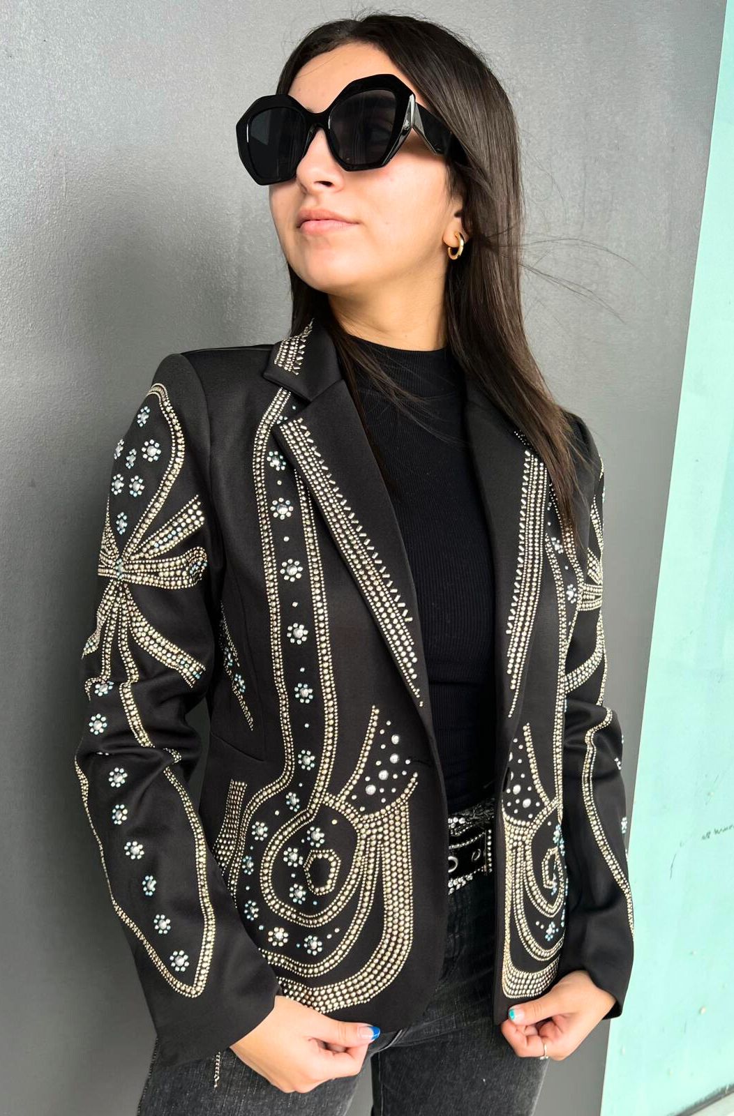 Glam Total Black Jacket