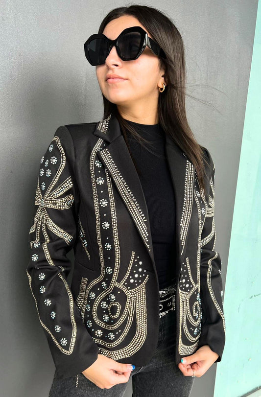 Glam Total Black Jacket