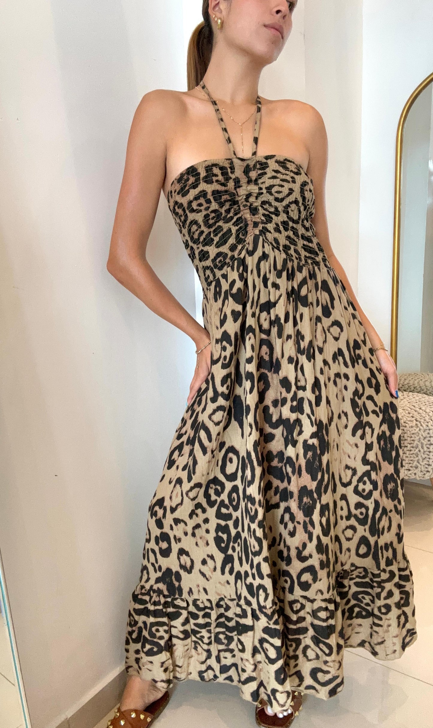 Animal Print Maxi Dress