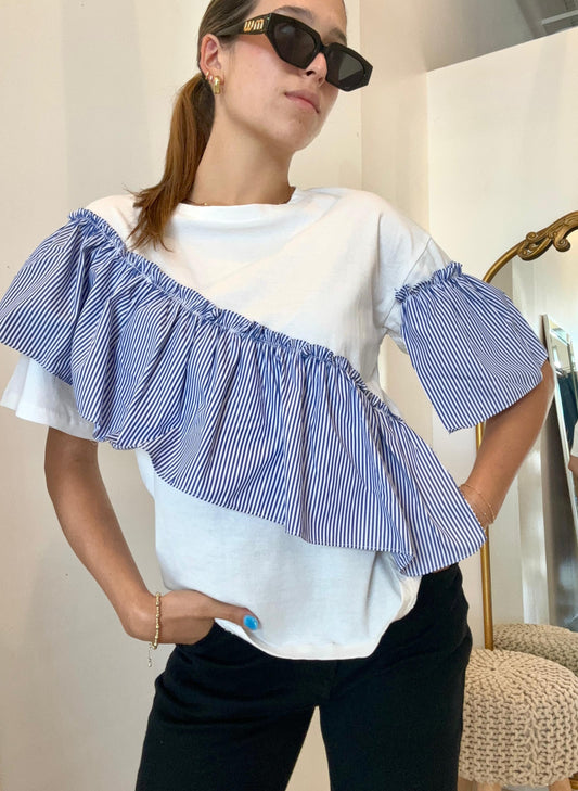 Deborah Ruffle Top