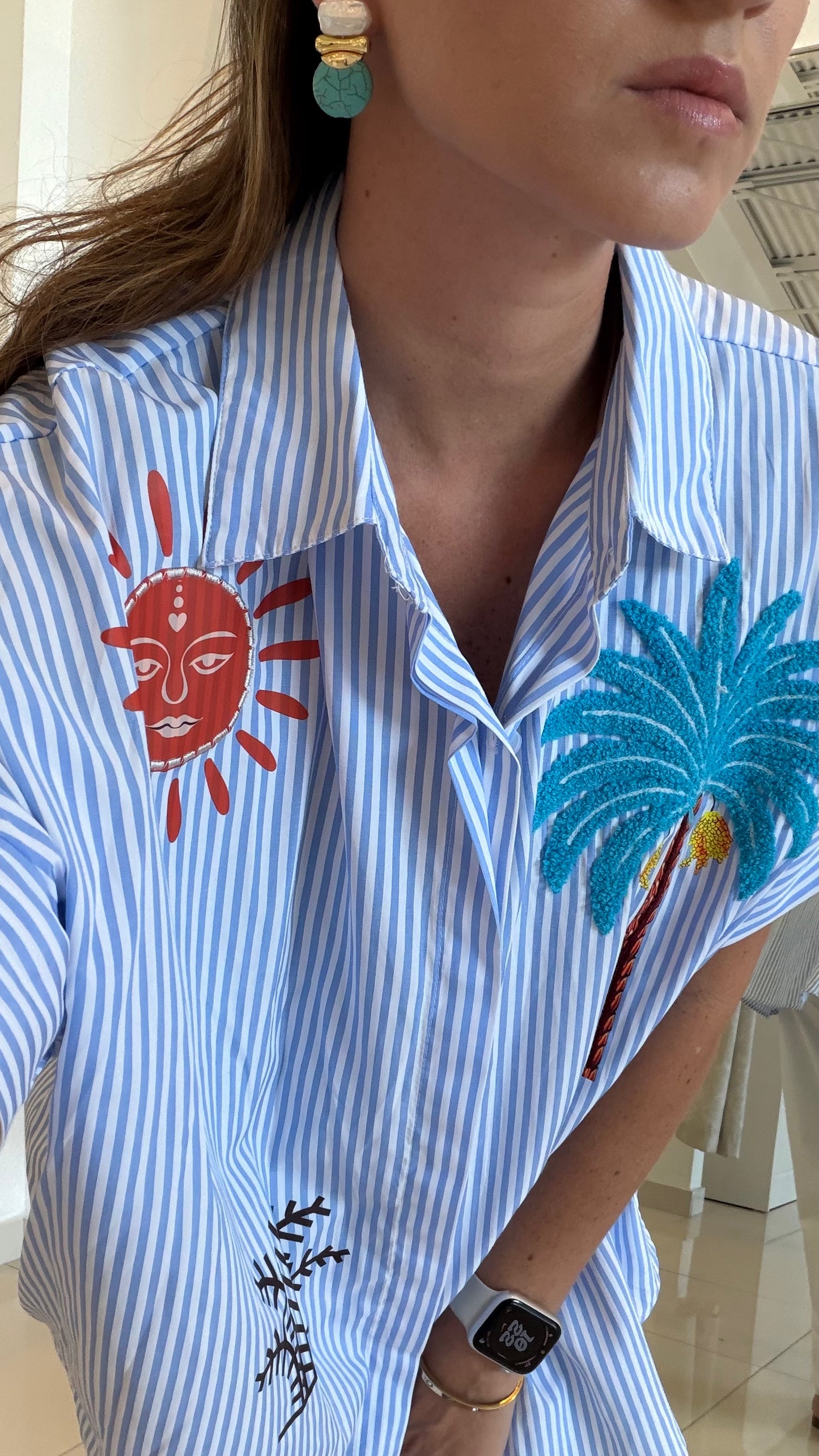 Spring Tropical Blouse and the BACK!!!