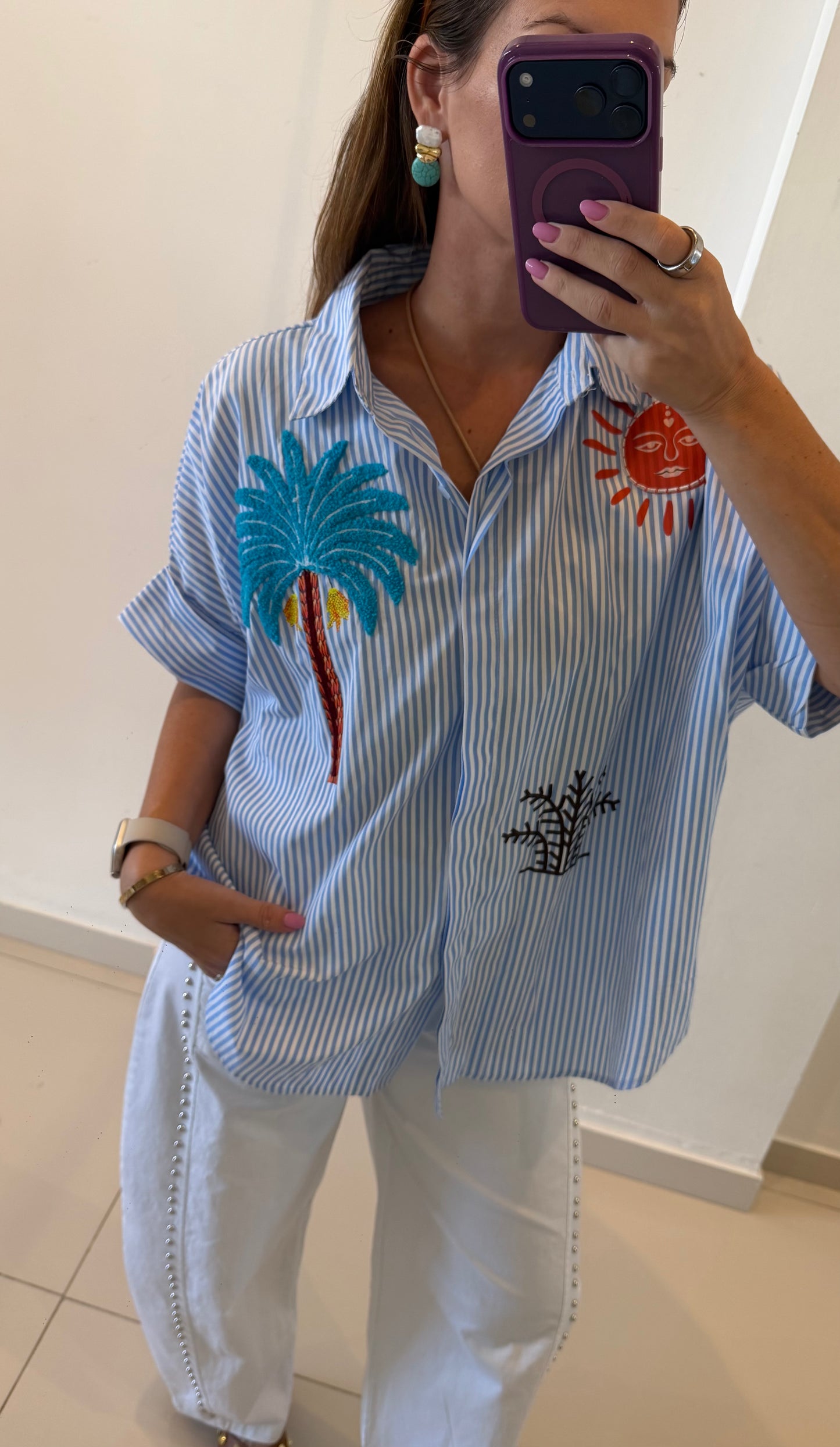 Spring Tropical Blouse and the BACK!!!