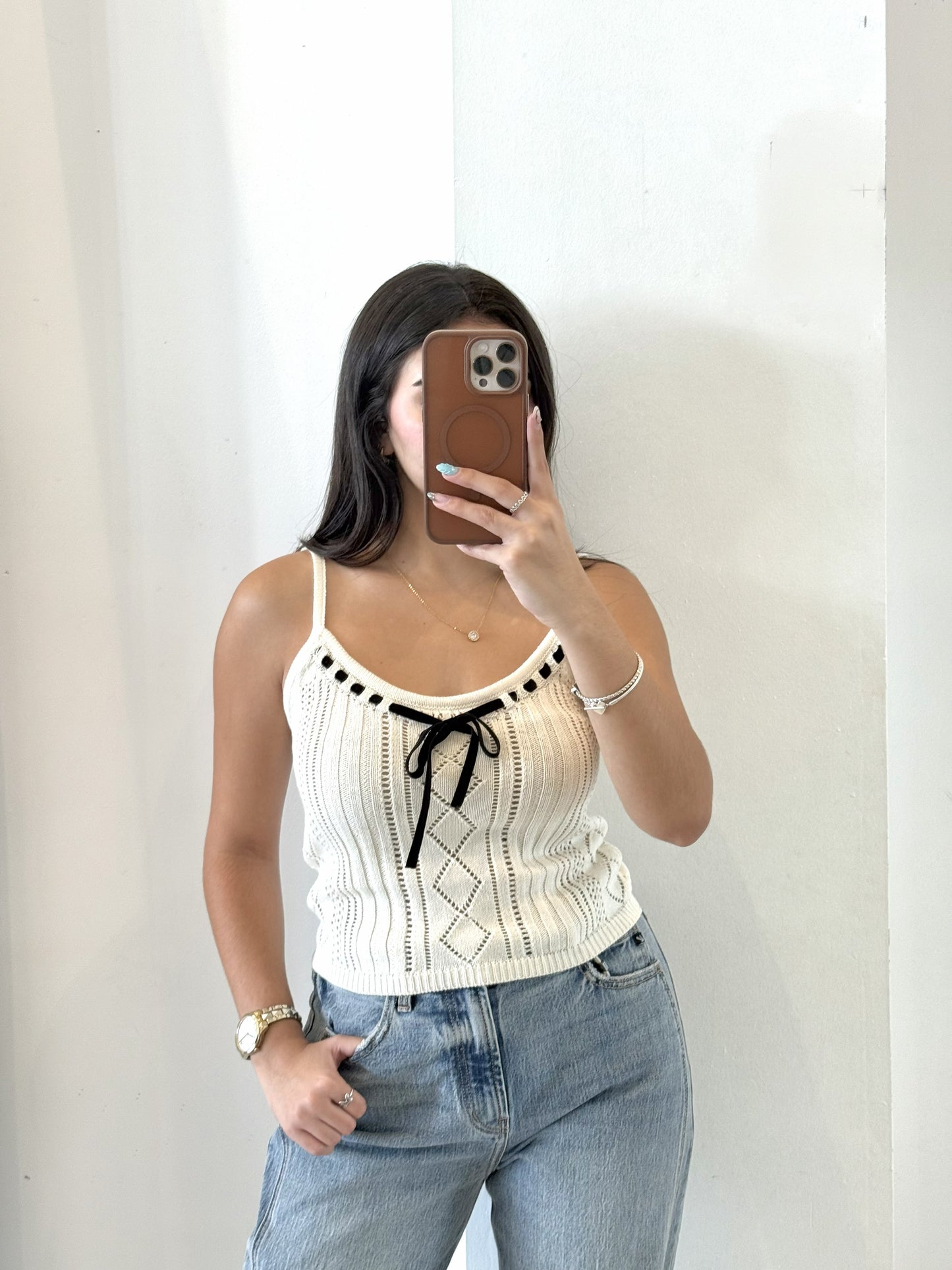 Knit Bow Top