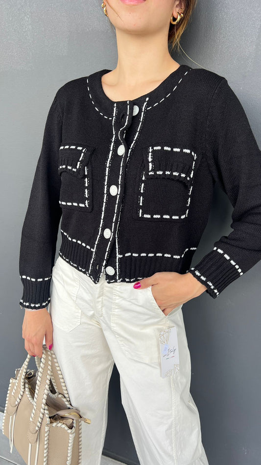 Sandra Black Cardigan