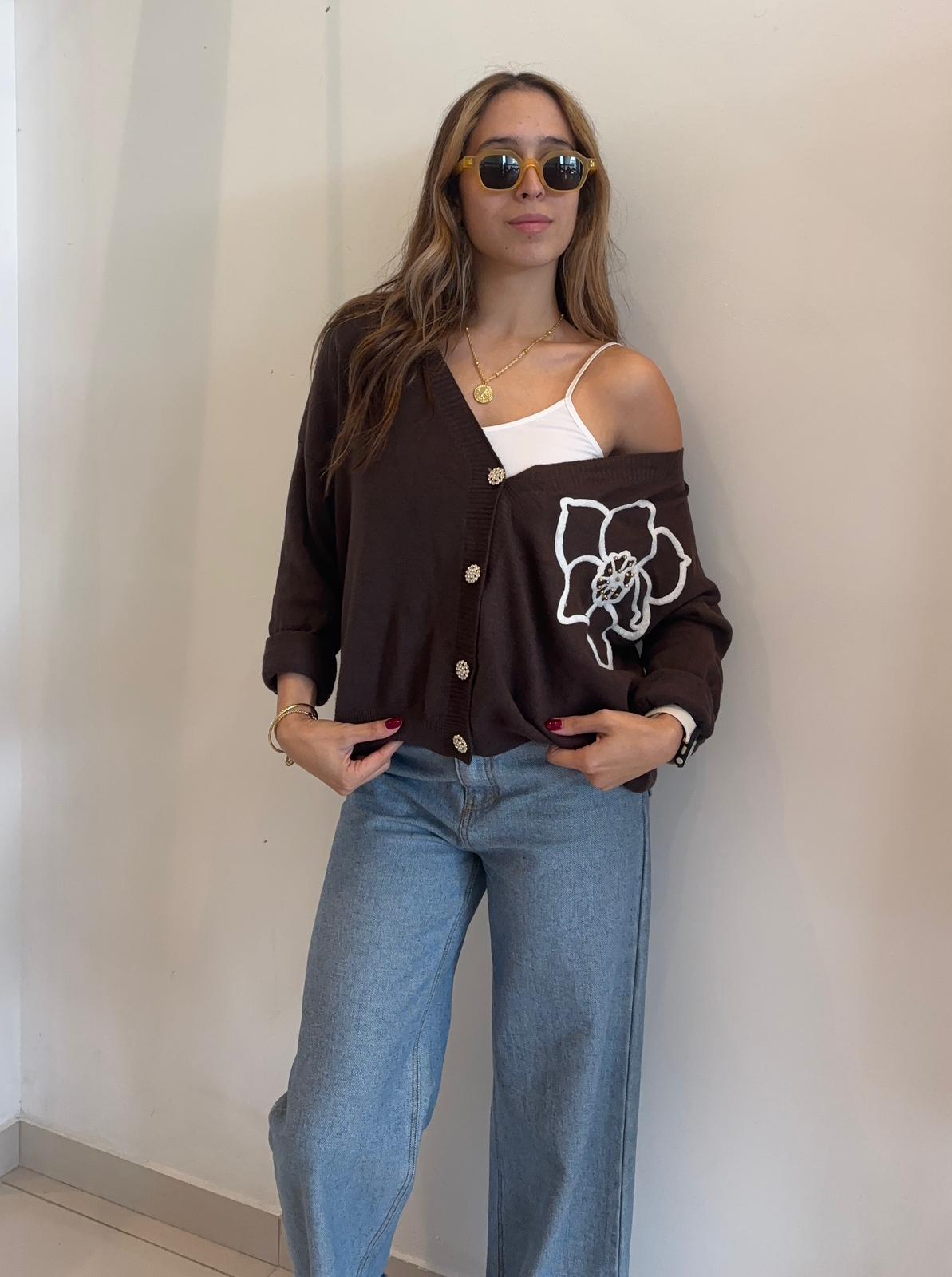 Maxi Flower Cardigan