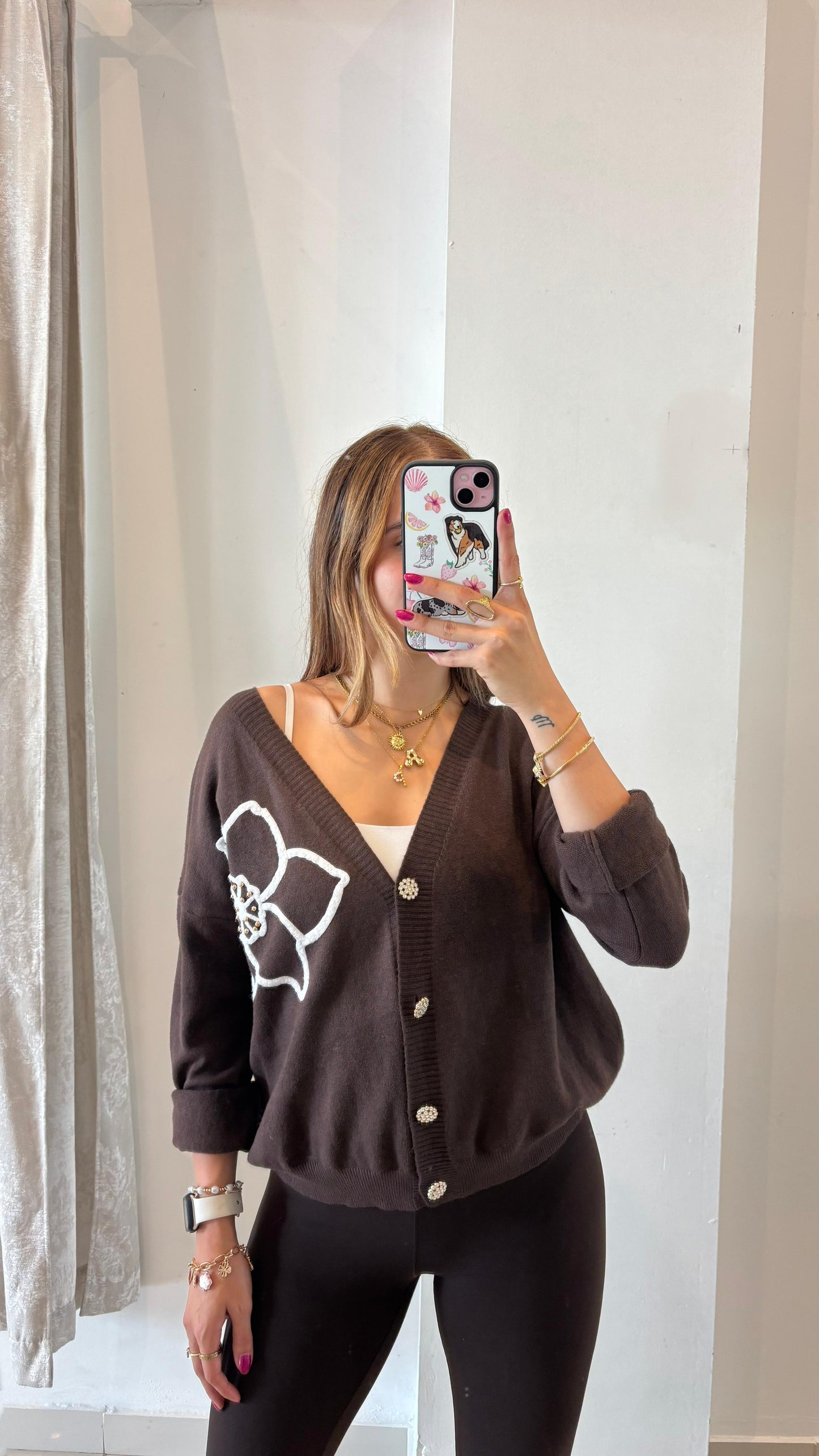 Maxi Flower Cardigan