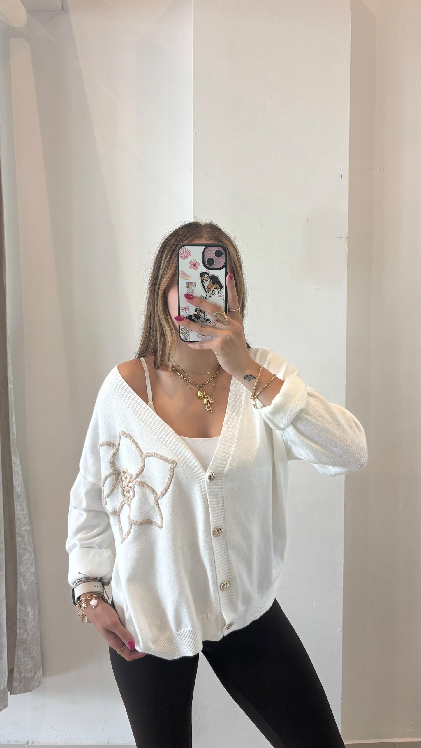 Maxi Flower Cardigan