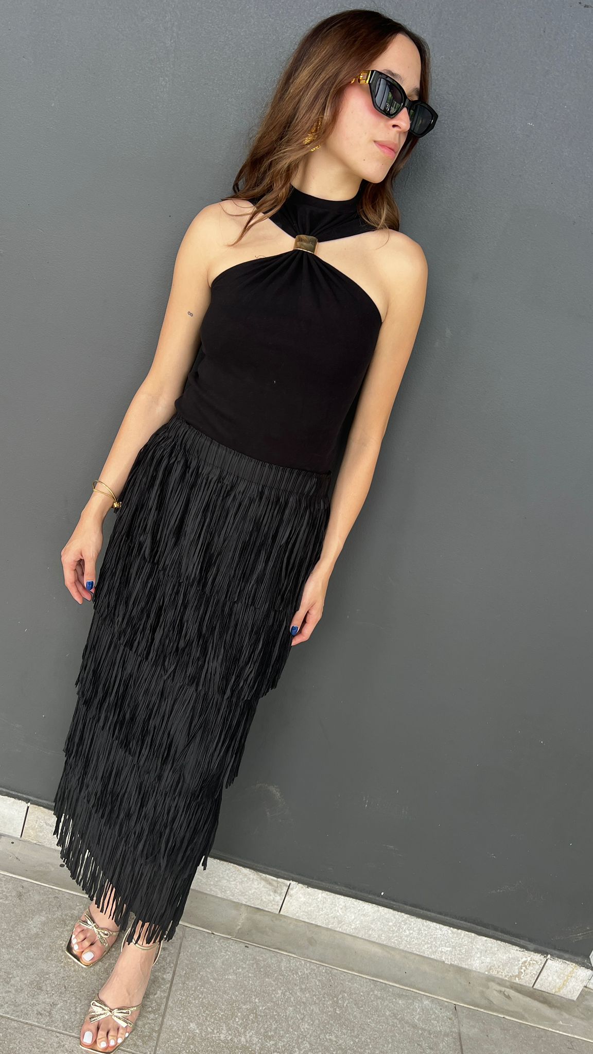 Valeria Fringe Skirt