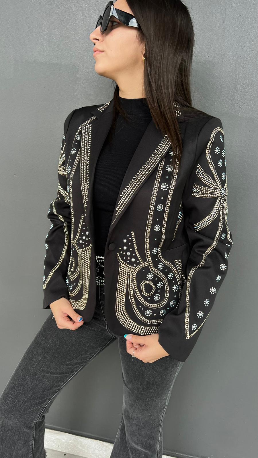 Glam Total Black Jacket