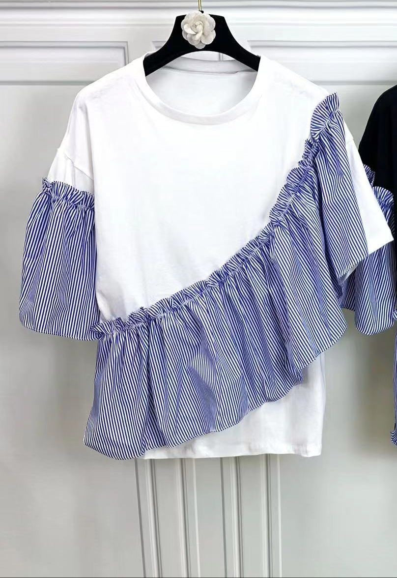 Deborah Ruffle Top