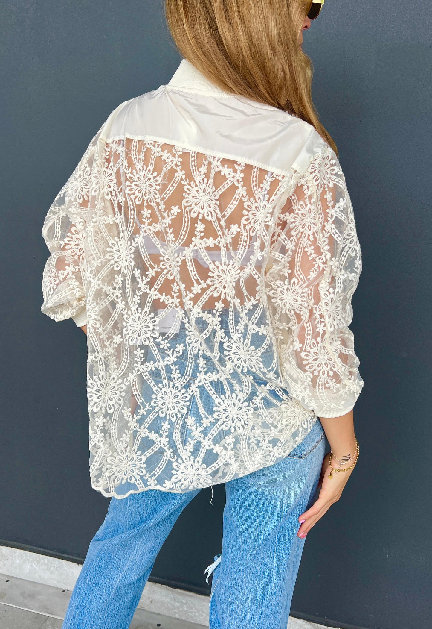 Mesh Crochet Jacket