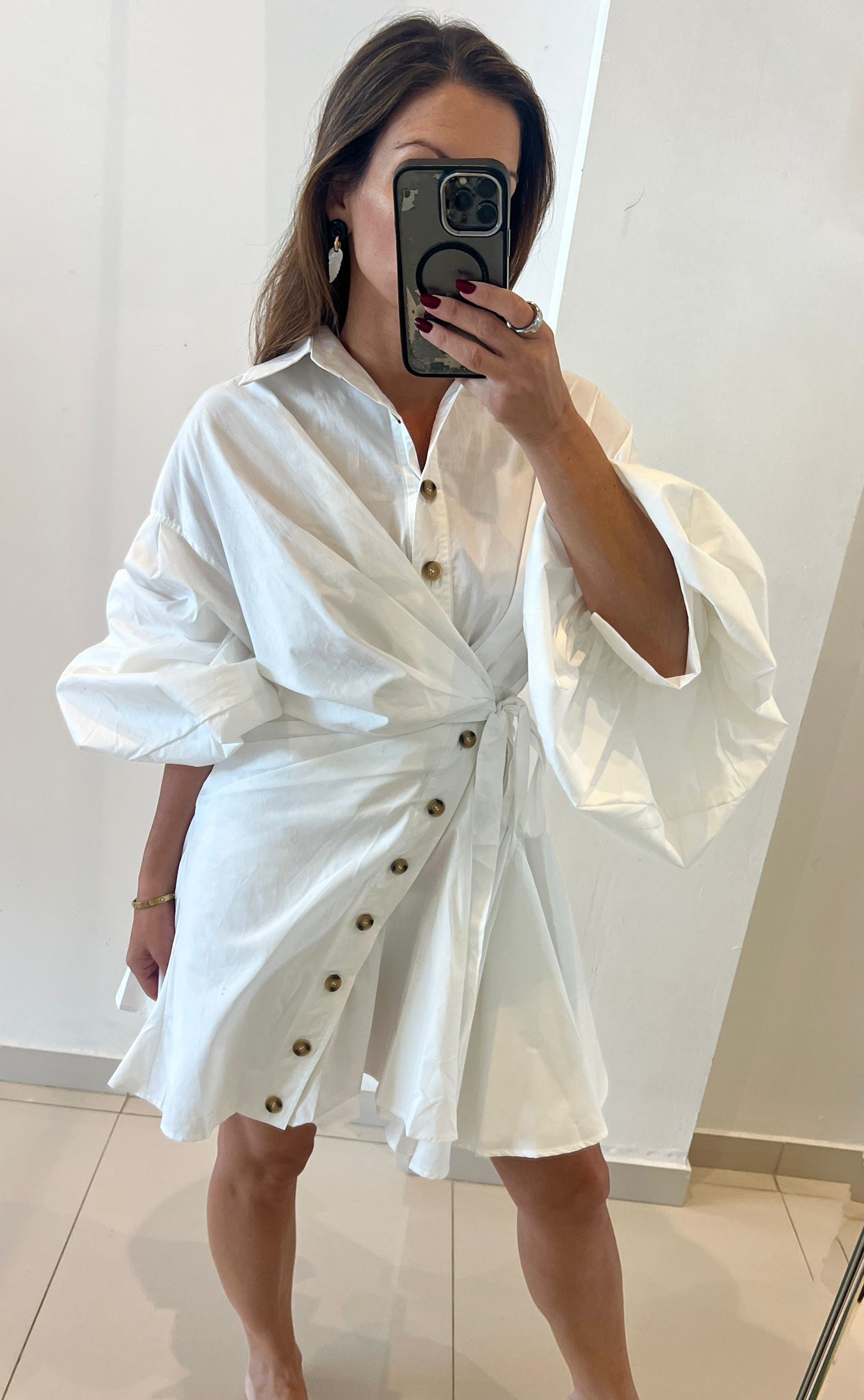 Puffy White Dress