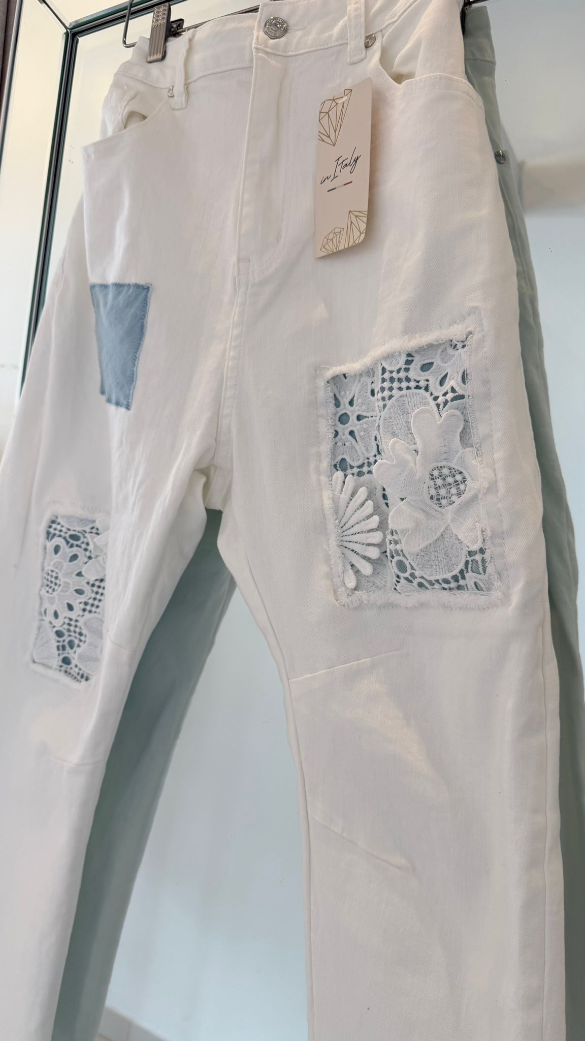 Soft Sky Lace Jeans