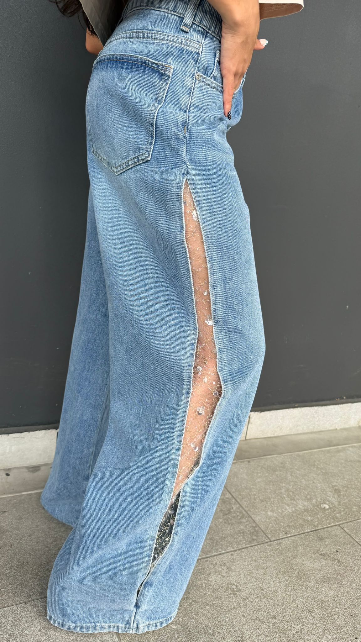 Paola Lace Denim