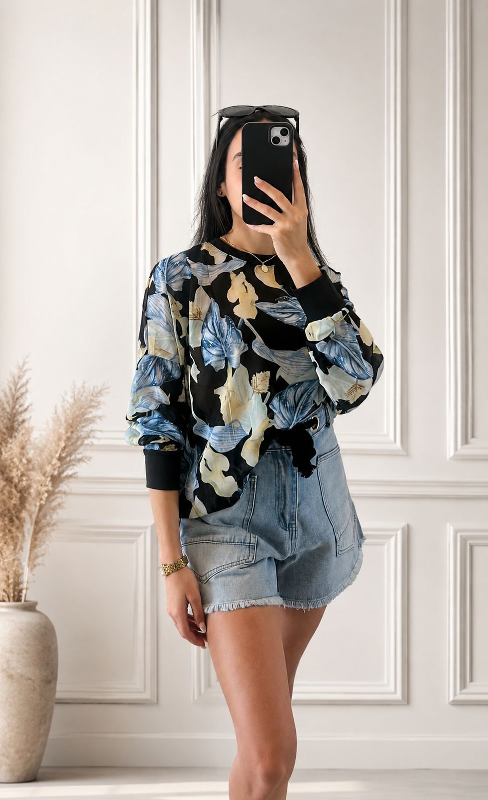 Coastal Collection Boxy Top Long Sleeve