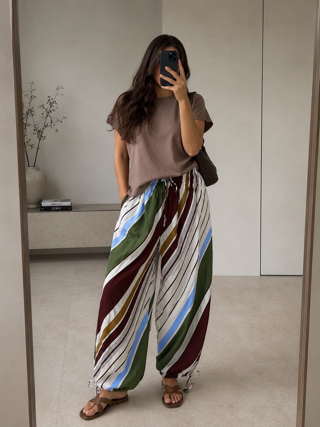Stripe Balloon Pants