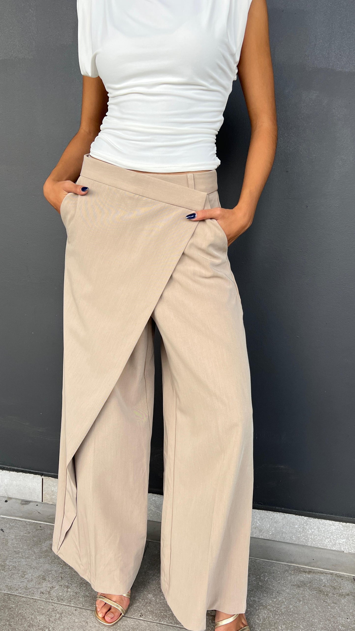 Wrap Wide Pants