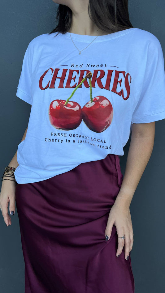 Oversized Cherry Tee