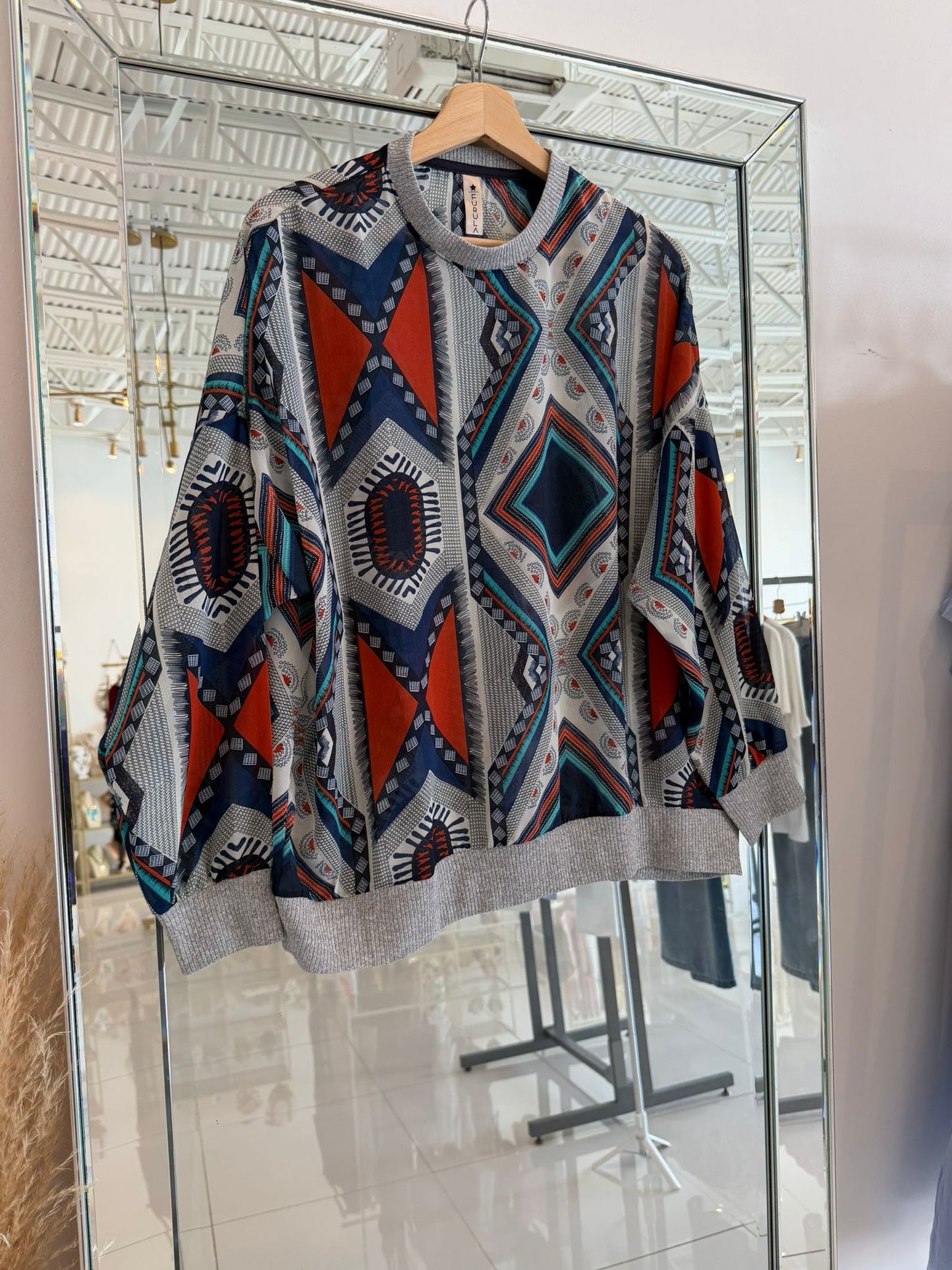 Coastal Collection Boxy Top Long Sleeve