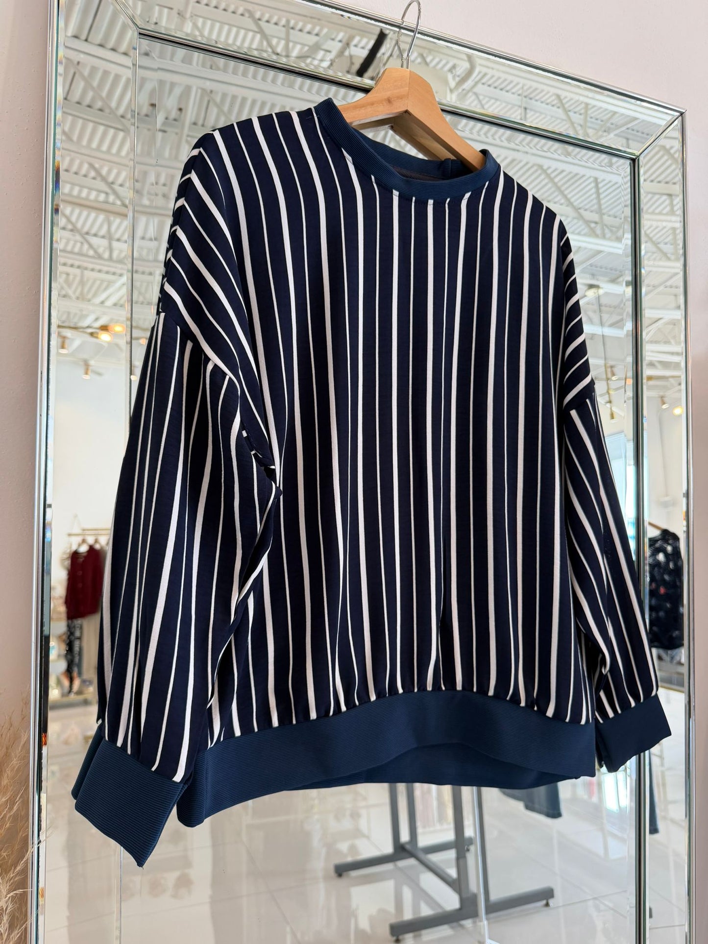 Coastal Collection Boxy Top Long Sleeve
