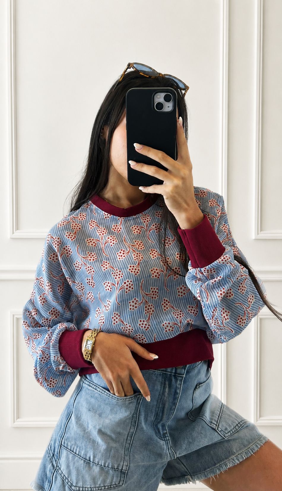 Coastal Collection Boxy Top Long Sleeve