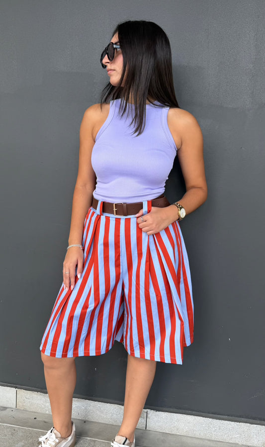 Stripe Bermuda