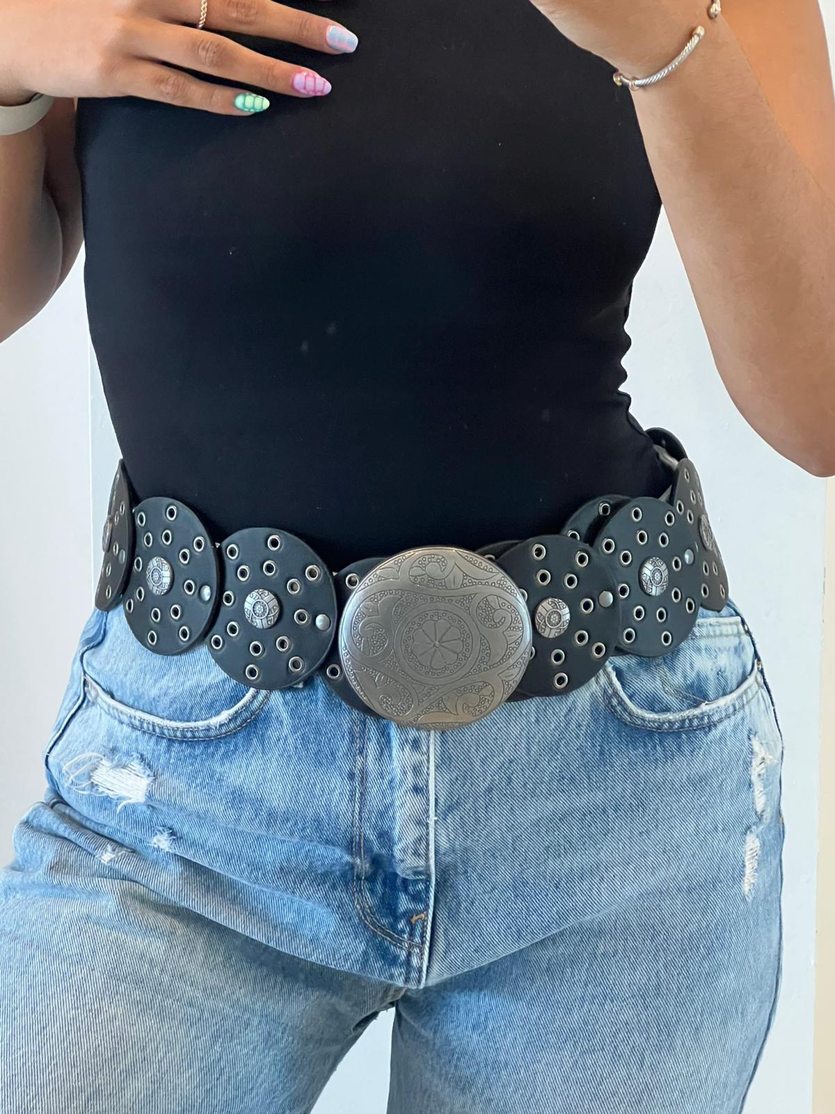 Faux Leather  Western Belt