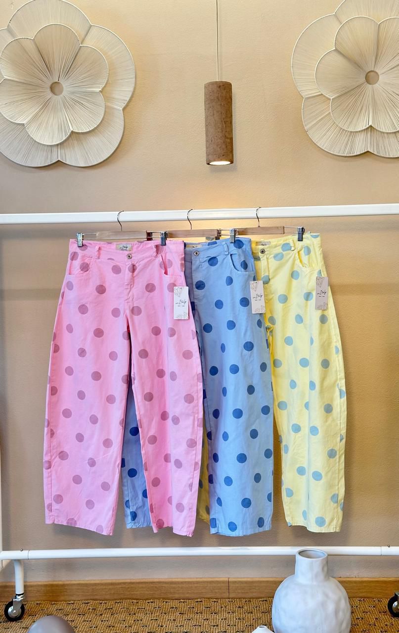 Dots Barrel Pants