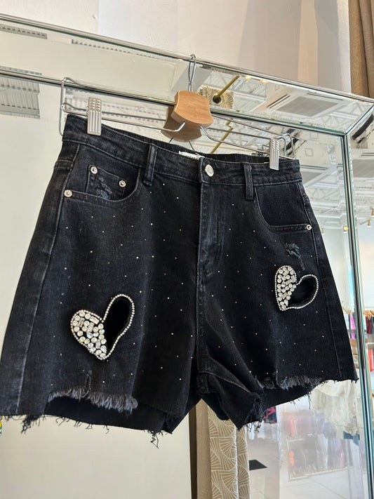 Rhinestone Deni Short